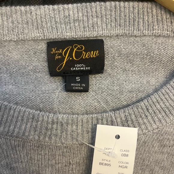 J. Crew Light Gray Cashmere Sweater - Picture 10 of 13